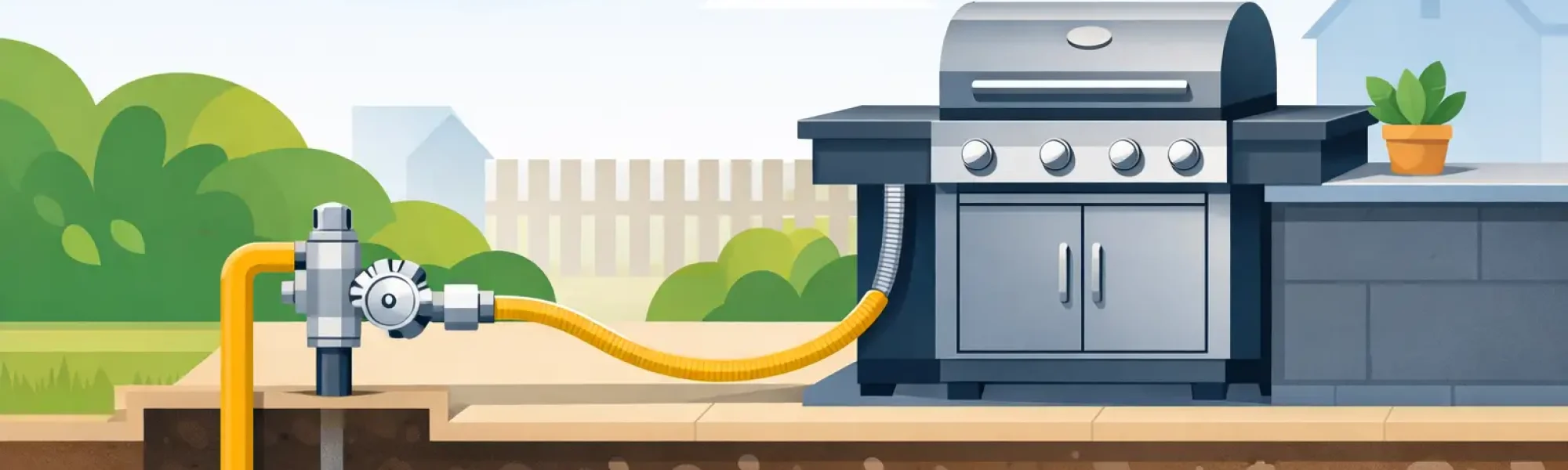 Natural Gas Line for BBQ Installation Basics